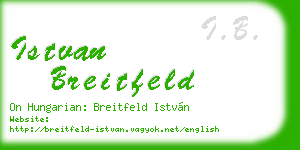 istvan breitfeld business card
